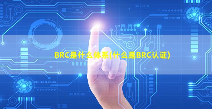BRC是什么体系(什么是BRC认证)